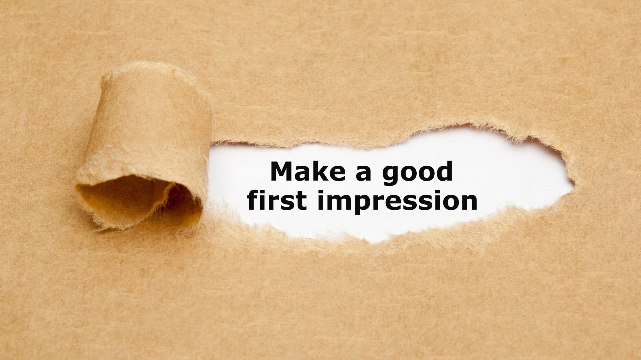 make a good first impression