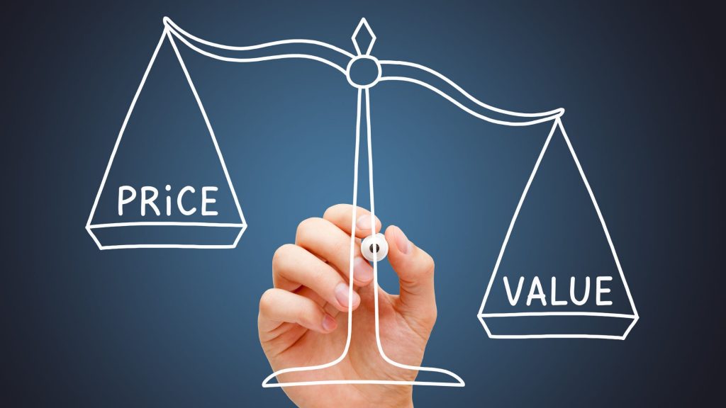 value-pricing scale
