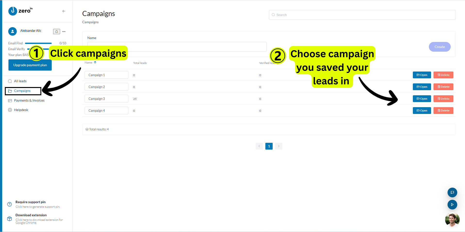 How to Cold Outreach on LinkedIn -  Return to ZeroIn dashboard