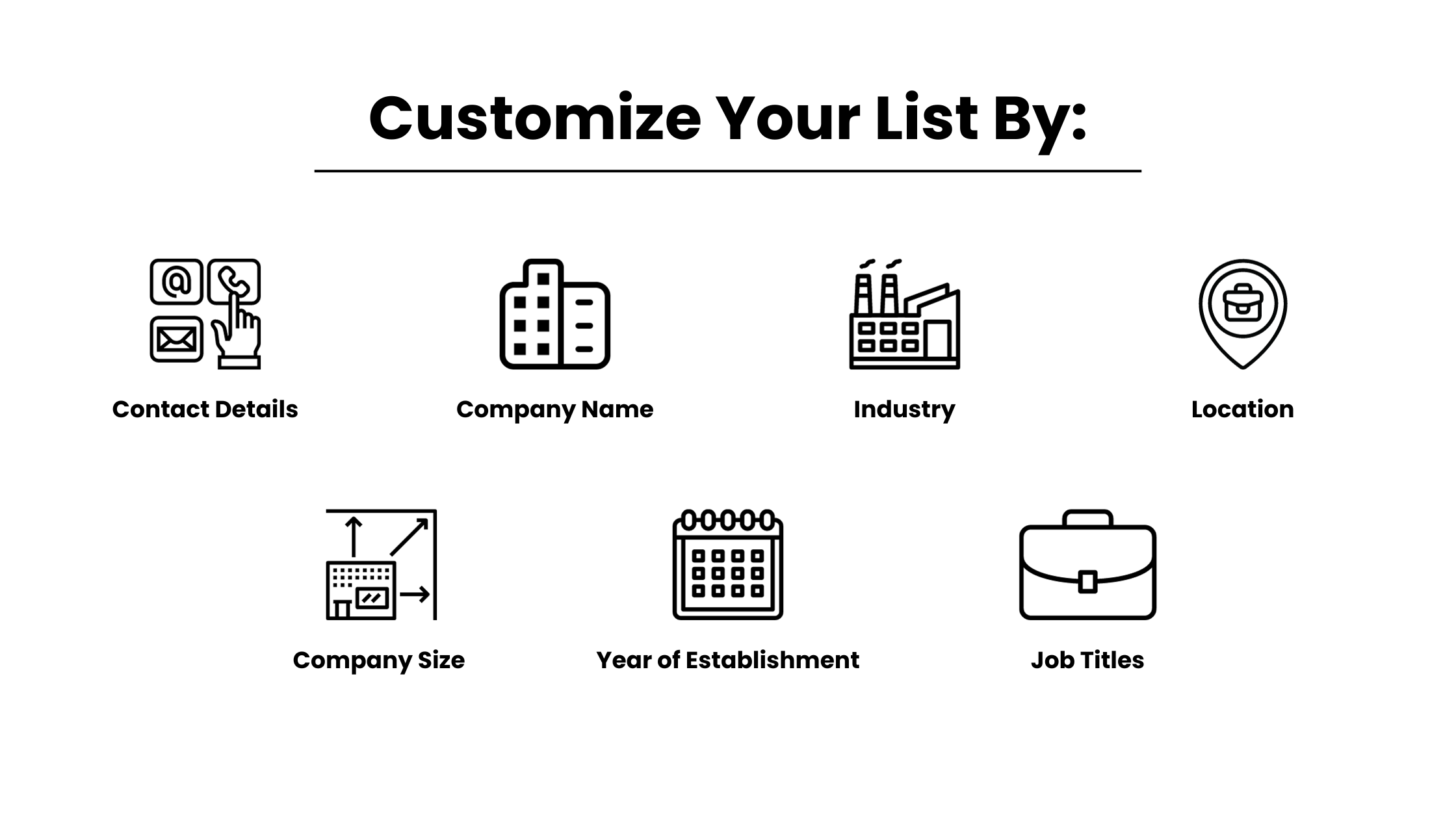 Customize your Email List by